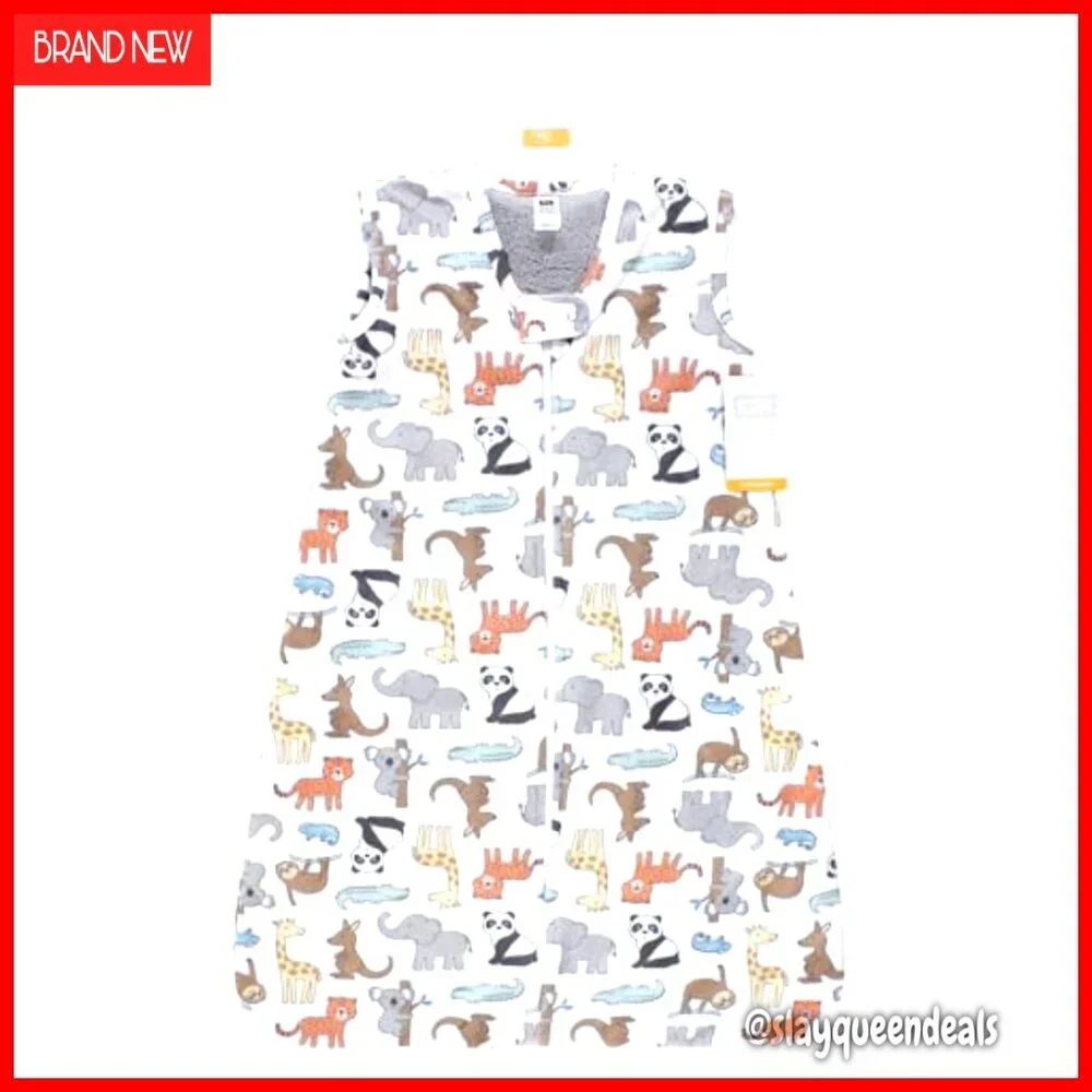 Plush Faux Fur Sleeping Bag Wearable Blanket for Babies